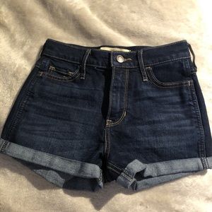 Hollister High rise jean shorts